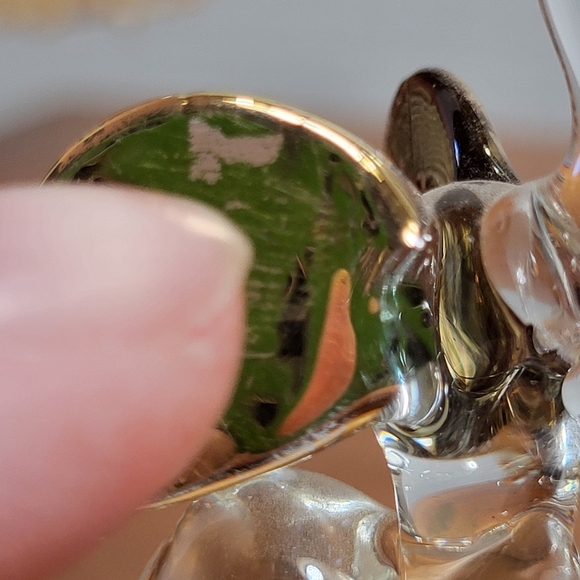 Vintage Miniature Art Glass Trunk Up Elephant Figurine - Picture 7 of 14